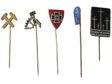 GROUP OF WORLD WAR II NAZI GERMAN THIRD REICH STICKPINS