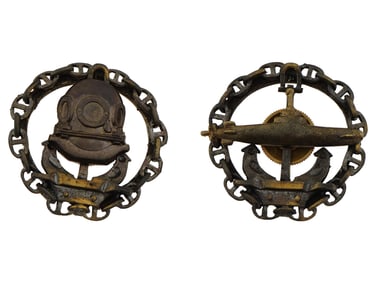 WWI RUSSIAN IMPERIAL DIVER AND SUBMARINER BADGES