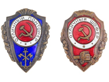 RUSSIAN SOVIET ERA MILITARY EXCELLENCE AWARD BADGES