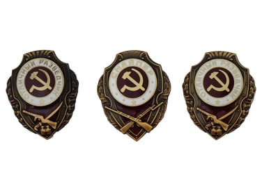 WWII SOVIET SNIPER AND RECONNAISSANCE BADGES