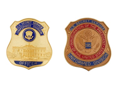 VINTAGE AMERICAN SECRET SERVICE UNIFORMED DIV BADGES