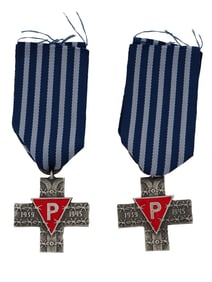 TWO VARIATIONS OF POLISH AUSCHWITZ CROSS