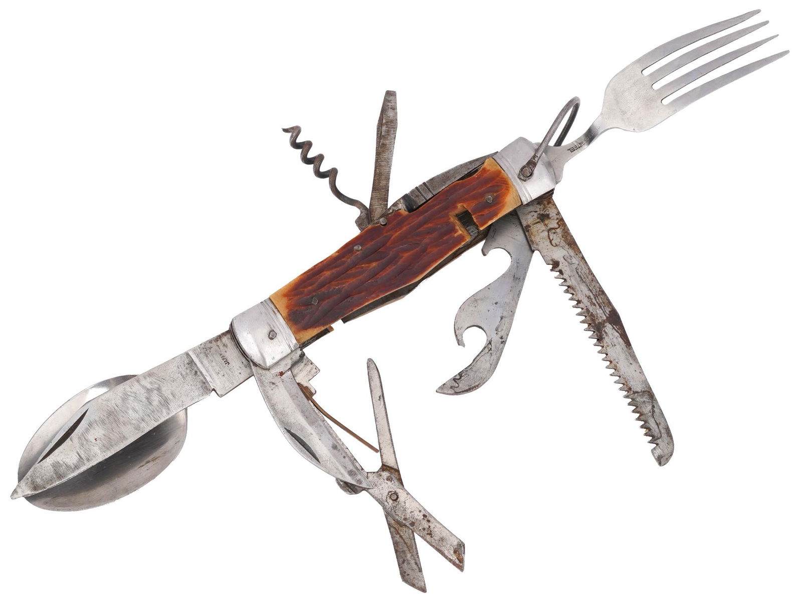 JAPANESE STAINLESS STEEL MULTI TOOL FOLDING KNIFE (1 of 6)