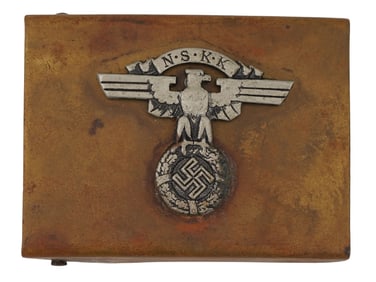WWII MODEL NAZI GERMAN THIRD REICH NSKK BELT BUCKLE