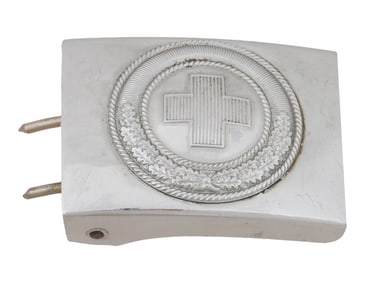 WWII MODEL NAZI GERMAN RED CROSS MEDICAL BELT BUCKLE