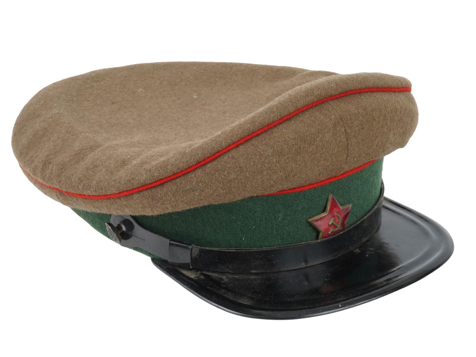 WWII 1940 RUSSIAN SOVIET BORDER GUARD NKVD VISOR HAT (1 of 7)