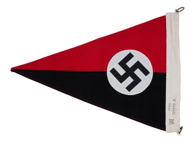 GERMAN WWII MODEL NSDAP VEHICLE PENNANT