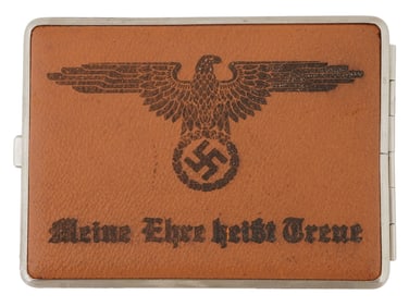 WWII TYPE NAZI GERMAN SS SOLDIERS CIGARETTE CASE
