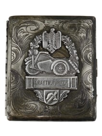 NAZI GERMAN WWII ARMY BIKERS CIGARETTE CASE