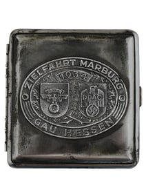 NAZI GERMAN THIRD REICH 1934 NSKK CIGARETTE CASE