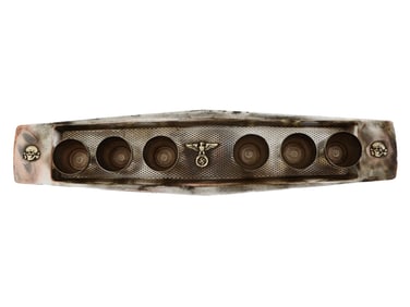 GERMAN WWII MODEL SET OF SIX SS SCHNAPPS CUPS TRAY