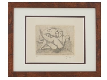 LTD SPANISH LOVERS ETCHING SIGNED PABLO PICASSO