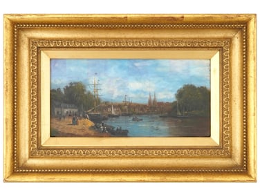 FRENCH IMPRESSIONIST OIL PAINTING BY GERARD ROUX