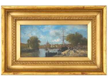 FRENCH IMPRESSIONIST OIL PAINTING BY GERARD ROUX