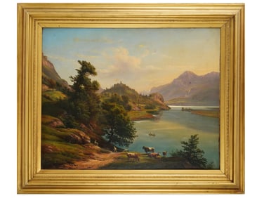 GERMAN OIL PAINTING BY KARL CHRISTIAN SPARMANN