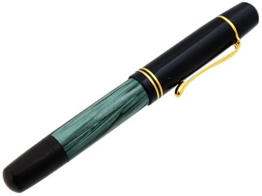 PELIKAN ELEGANCE CLASSIC GREEN MARBLED FOUNTAIN PEN