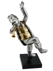 ISRAELI JUDAICA METAL SCULPTURE AFTER FRANK MEISLER
