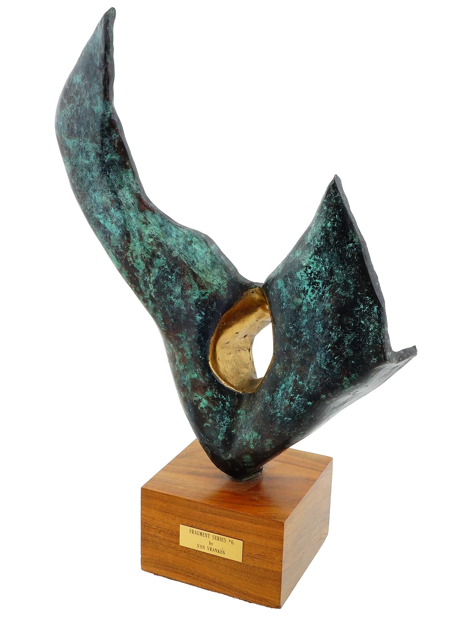 ROSE VAN VRANKEN AMERICAN ABSTRACT BRONZE SCULPTURE (1 of 9)