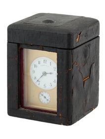 MID CENT BRASS CARRIAGE CLOCK BY TIFFANY AND CO