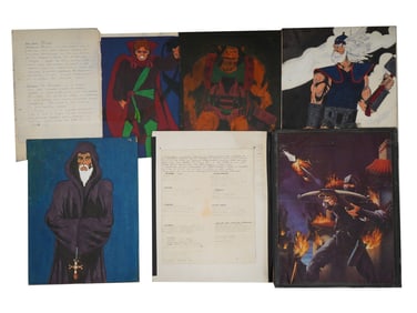VINTAGE DUNGEONS AND DRAGONS DND PAINTINGS BY ROMERO