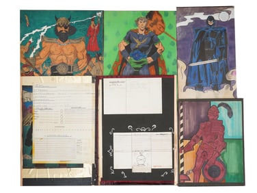 VINTAGE DUNGEONS AND DRAGONS DND PAINTINGS BY ROMERO