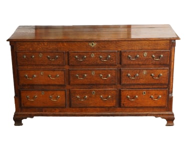 ANTIQUE EUROPEAN CONTINENTAL WOODEN MULE CHEST