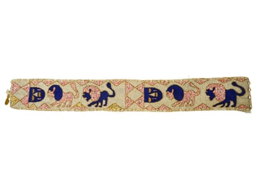 VINTAGE AFRICAN TEXTILE ADORNED WITH BEADWORK