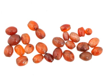 ANCIENT 100 BC TO 100 AD ROMAN CARNELIAN STONE BEADS
