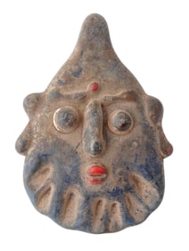 ANCIENT PHOENICIAN FUSED GLASS HEAD PENDANT