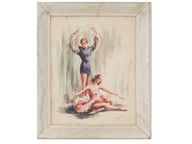 MARCHAUDE BALLET DANCERS OFFSET LITHOGRAPH