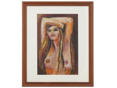 RUSSIAN MIXED MEDIA PAINTING SIGNED VLADIMIR YAKOVLEV