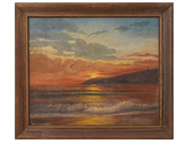 BRITISH SEASCAPE OIL PAINTING SIGNED JAMES WEBB