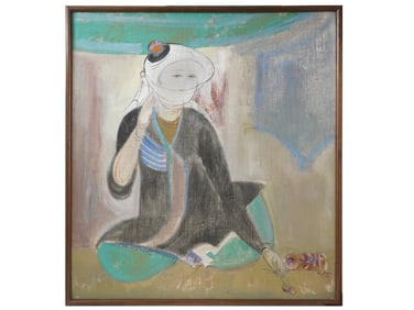 UZBEK PAINTING BY LEKIM IBRAGIMOV DAUGHTER OF HOTAN