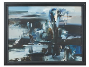 RUSSIAN ABSTRACT OIL PAINTING BY VLADIMIR SOLDATKINE