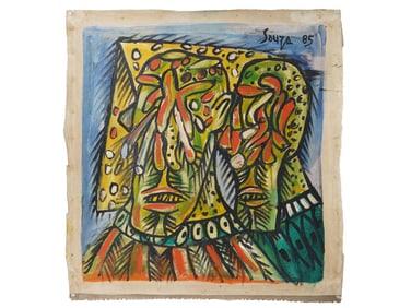 INDIAN SCHOOL FRANCIS NEWTON SOUZA PAINTING