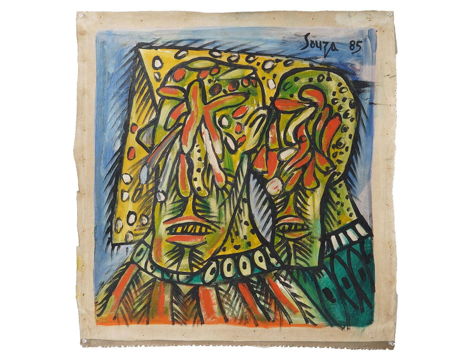 INDIAN SCHOOL FRANCIS NEWTON SOUZA PAINTING (1 of 4)