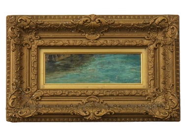 CLAUDE MONET ATTR IMPRESSIONIST FRENCH OIL PAINTING