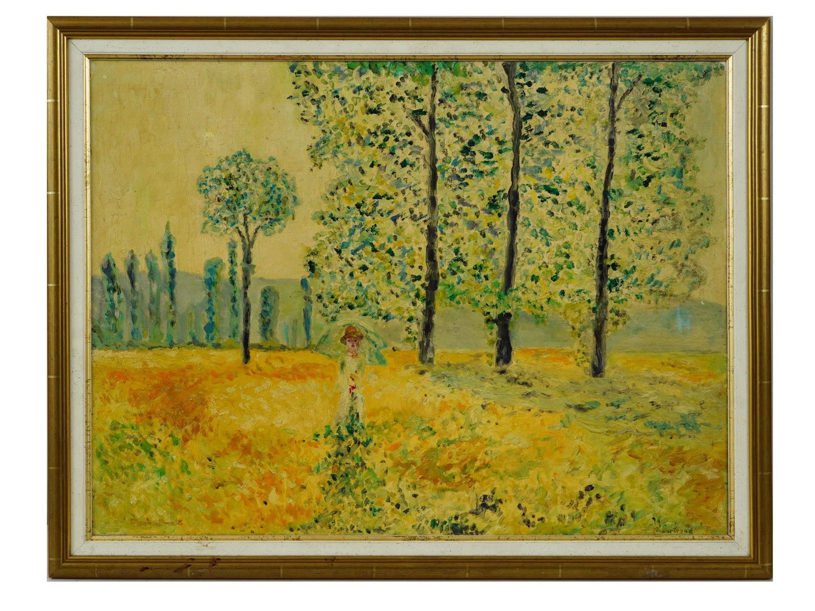 AFTER CLAUDE MONET IMPRESSIONIST LANDSCAPE PAINTING (1 of 5)