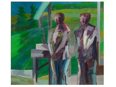 MID CENTURY AMERICAN OIL PAINTING BY ERWIN WENDING