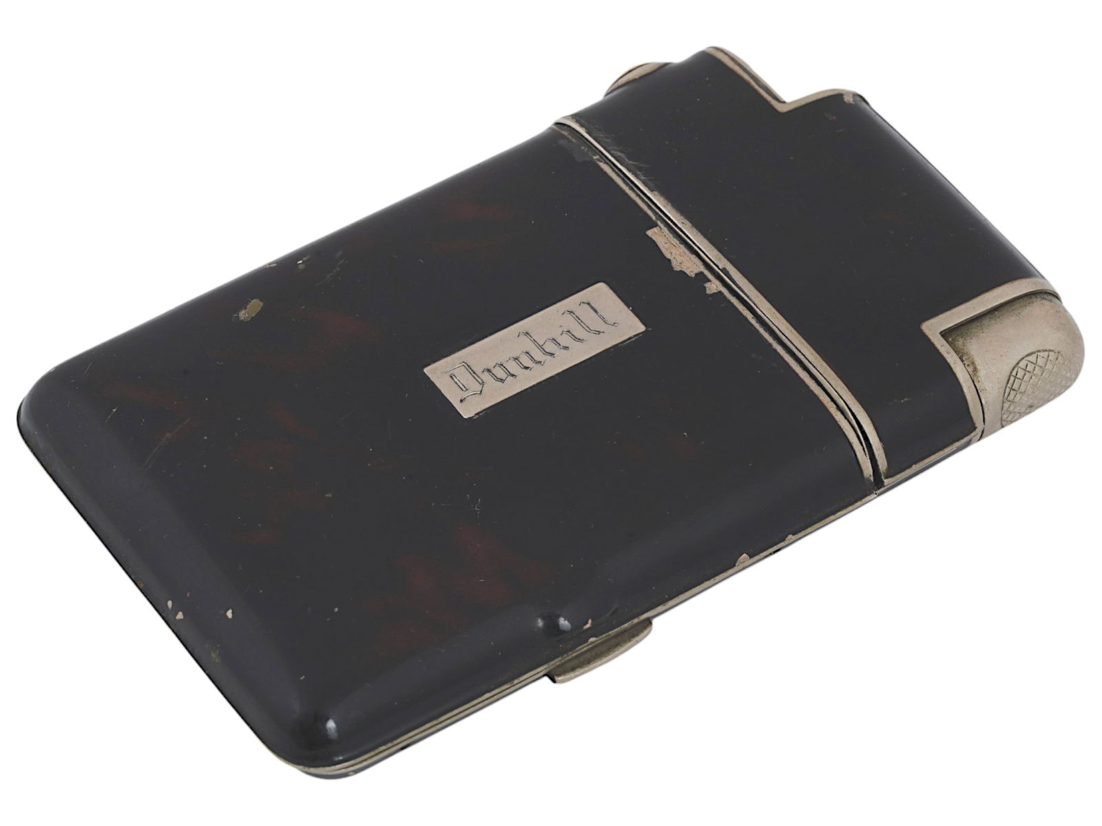 ENGLISH DUNHILL SILVER CIGARETTE LIGHTER CASE (1 of 7)