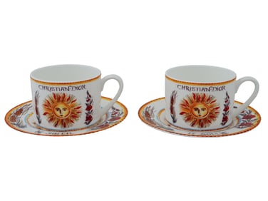 CONTEMPORARY CHRISTIAN DIOR PORCELAIN COFFEE SET