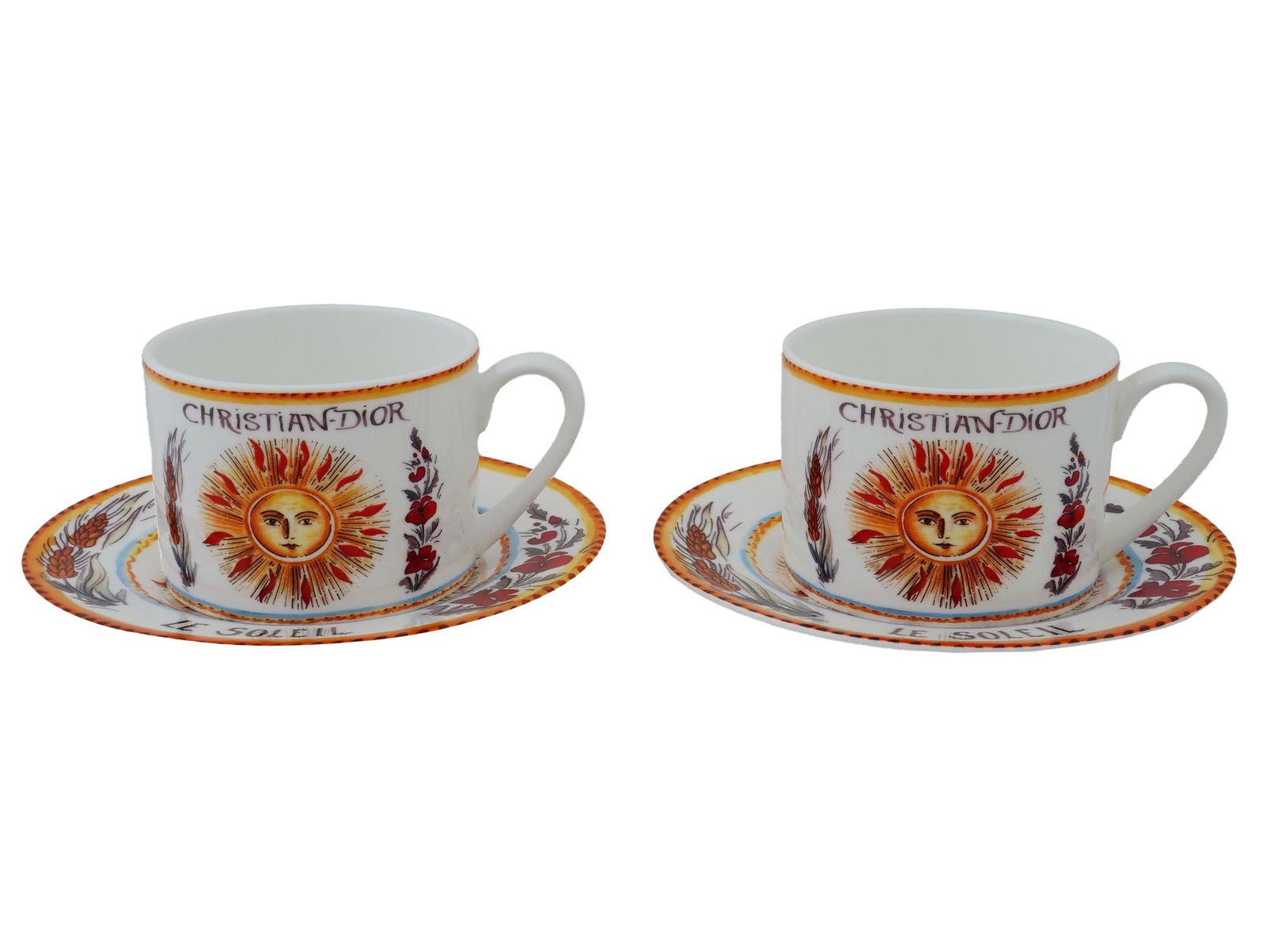 CONTEMPORARY CHRISTIAN DIOR PORCELAIN COFFEE SET (1 of 8)