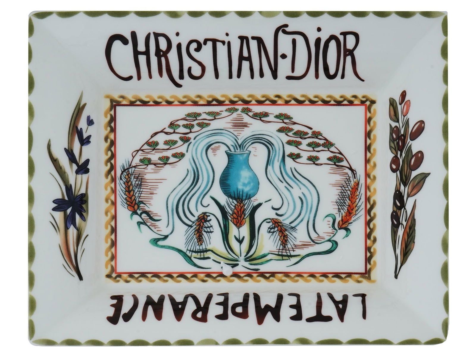 CONTEMPORARY CHRISTIAN DIOR TAROT PORCELAIN ASHTRAY (1 of 6)