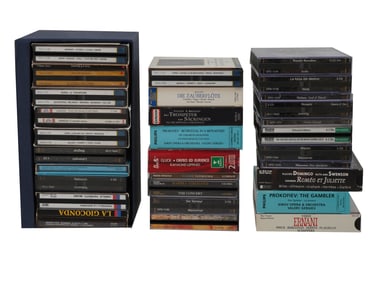 COLLECTION OF 54 VINTAGE CLASSICAL OPERA CD RECORDINGS