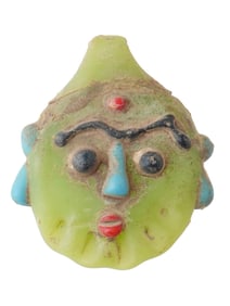 ANCIENT PHOENICIAN FUSED GLASS HEAD PENDANT