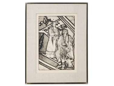 LTD AMERICAN PORTRAIT ETCHING BY E HAMILTON SIGNED