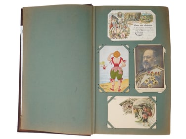 350 ANTIQUE AND VTG ART NOUVEAU AND GRUSS AUS POSTCARDS