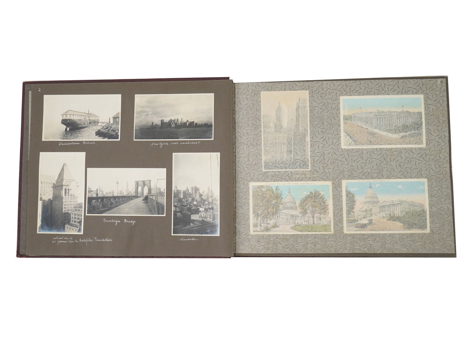 COLLECTION OF 160 ANTIQUE AMERICAN HAWAII REAL PHOTOS: A collection of 160 antique American, New York, New Orleans, California and Hawaii real photos, depicting various landscapes, buildings, and streets. Housed in an album. A historical glimpse into the