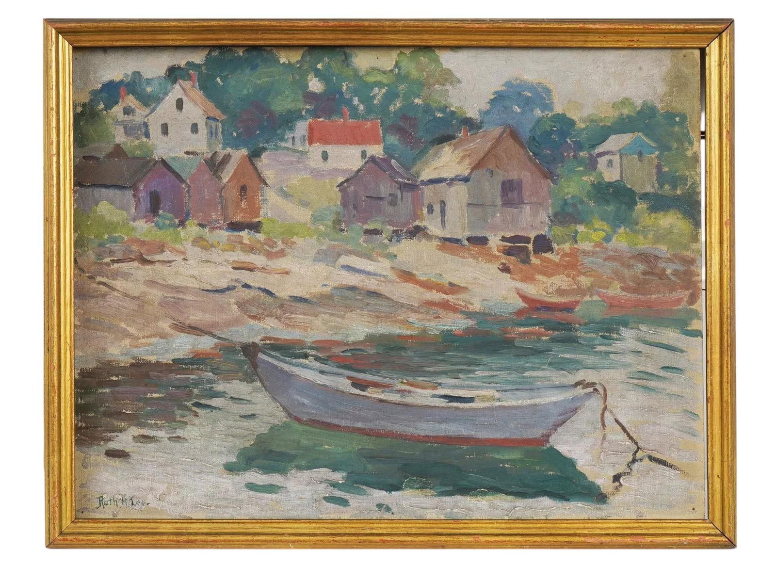 RUTH LEE AMERICAN NAUTICAL LANDSCAPE OIL PAINTING (1 of 4)