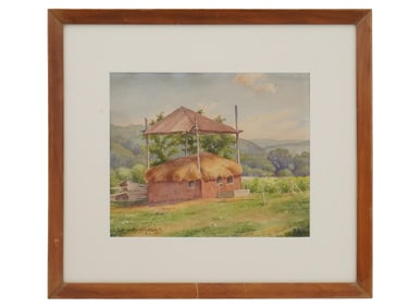 WATERCOLOR PAINTING SIGNED DAVID HOWARD HITCHCOCK